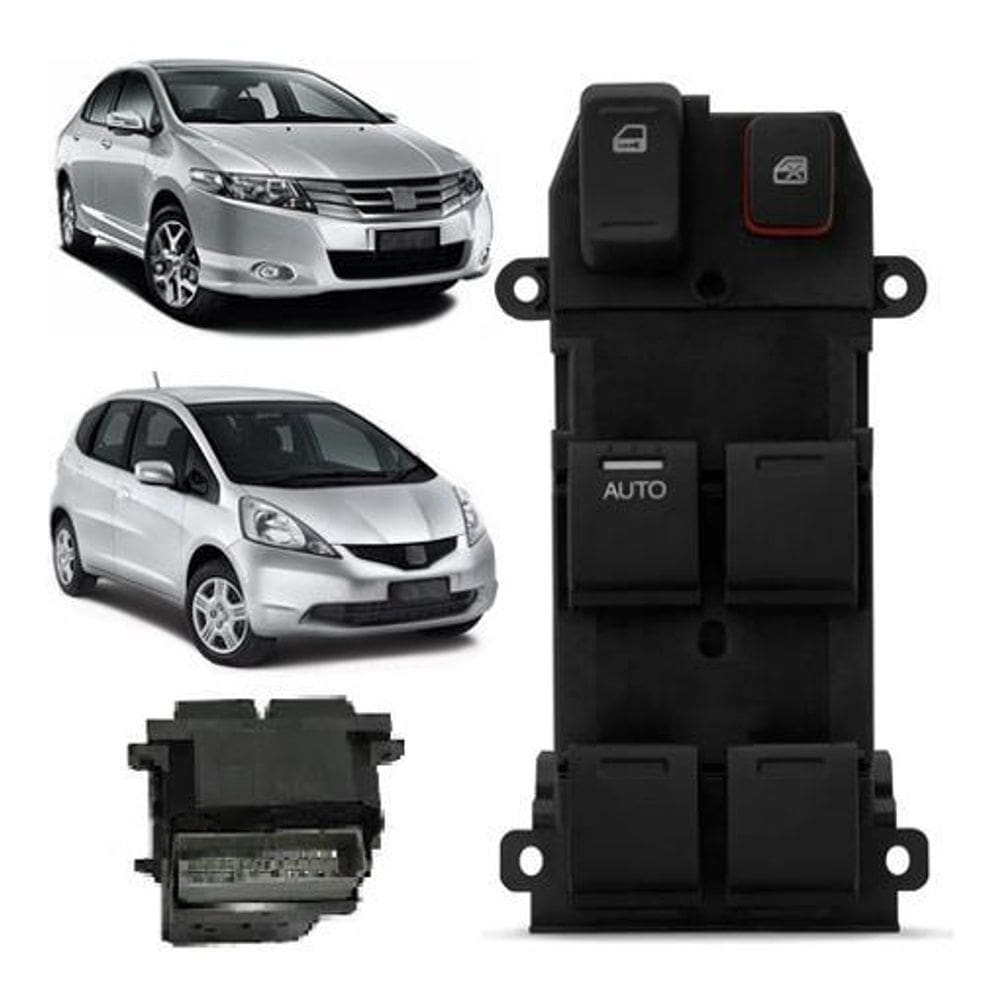 Interruptor Vidro Eletrico Honda New Fit E New City 09/15
