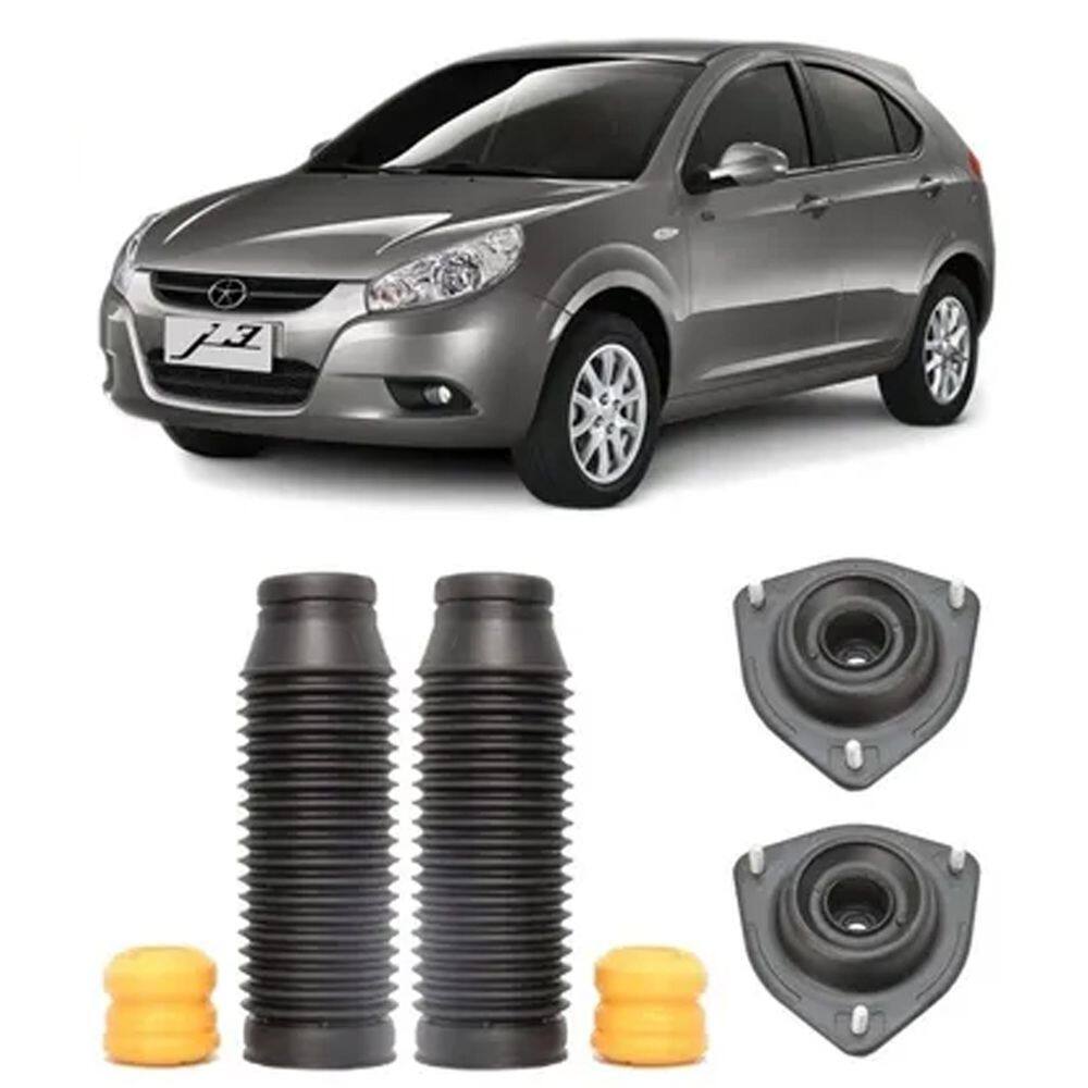 Par Kit Batente Amortecedor Dianteiro Jac J3 2011 2012 2013
