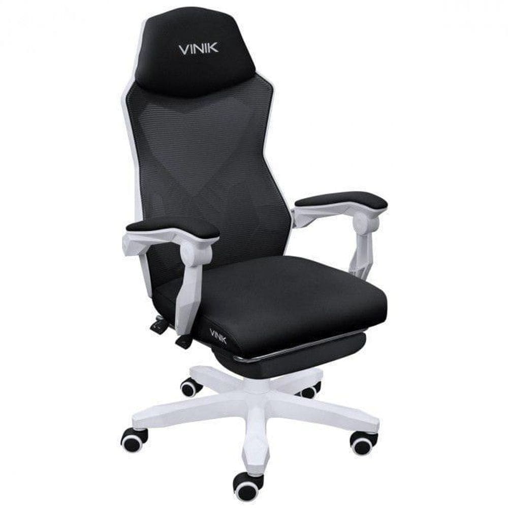Cadeira Gamer Vinik Rocket Preta Com Branco