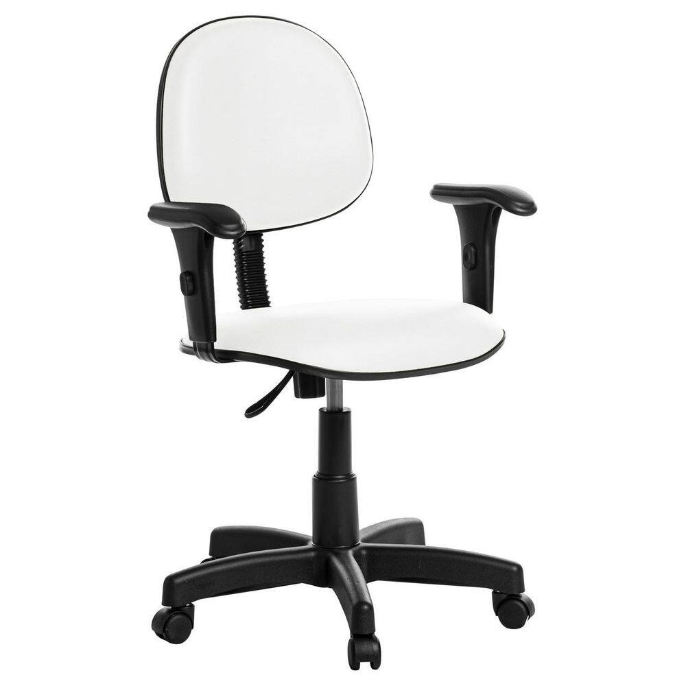 Cadeira De Escritório Executiva Com Braço Rce Branco