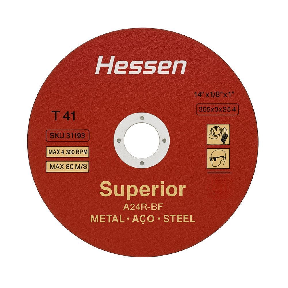 Disco Corte 350,0MM (14) Para Inox E Ferro Hessen 31193