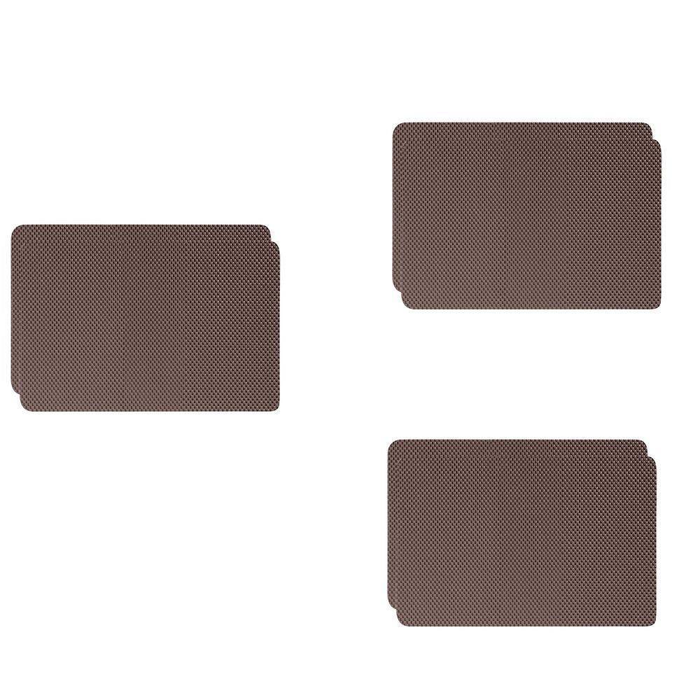 Jogo Americano Antiderrapante Chocolate 6 Peças