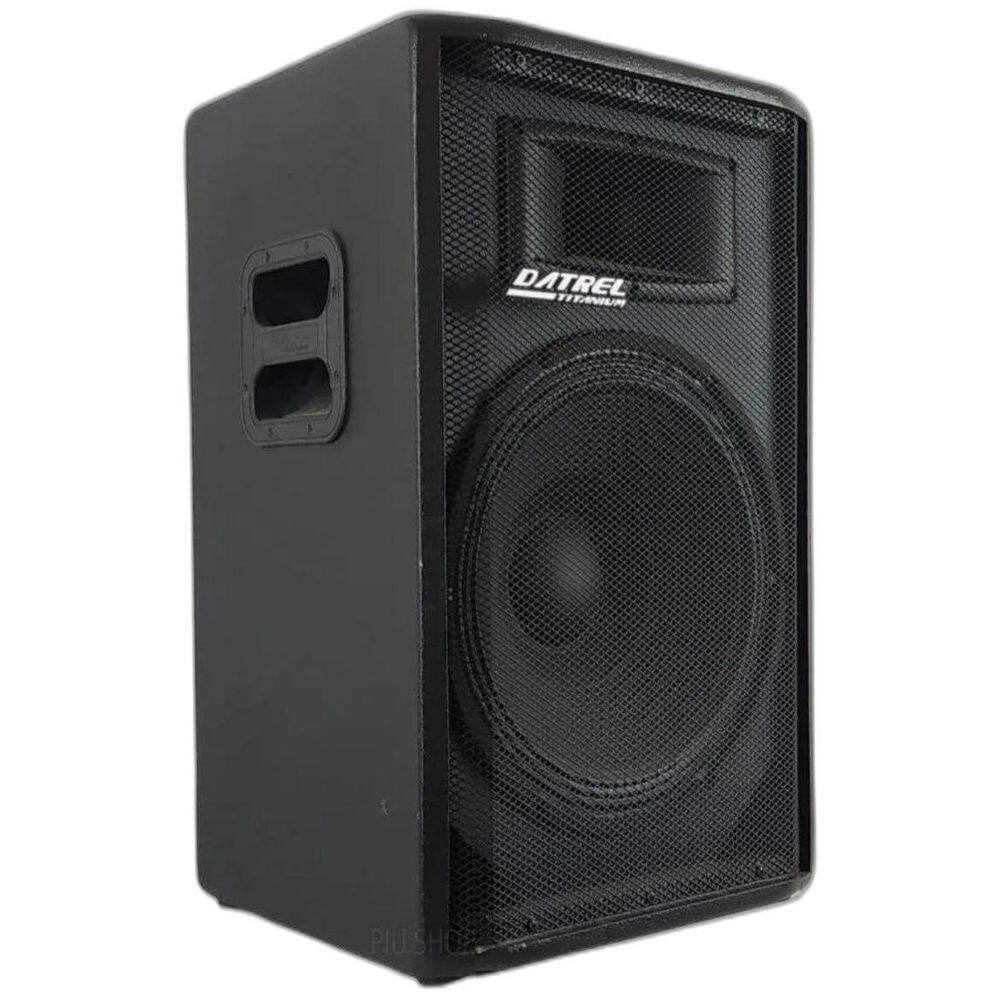Caixa Ativa Datrel 15 300Wrms Titanium Bluetooh + Tripés