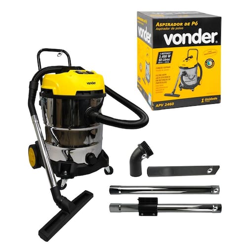 imagem-Aspirador De Pó e Líquidos 2400W 60 Litros APV 2460 220V Vonder
