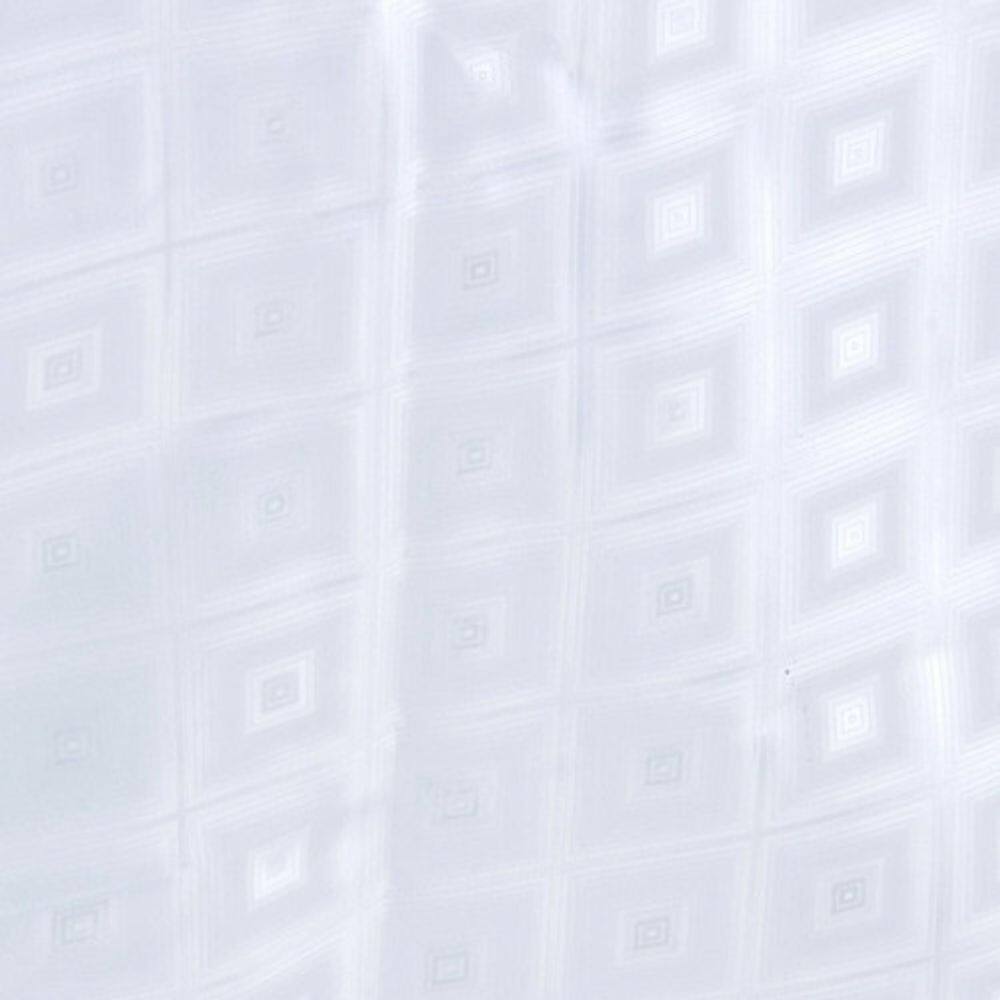 Cortina De Banho Quadrados 180x180 Cm Branco