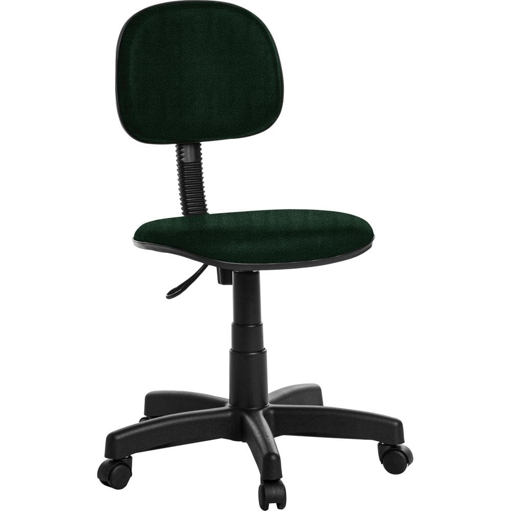Cadeira Escritorio Giratoria Secretaria Em Crepe Verde