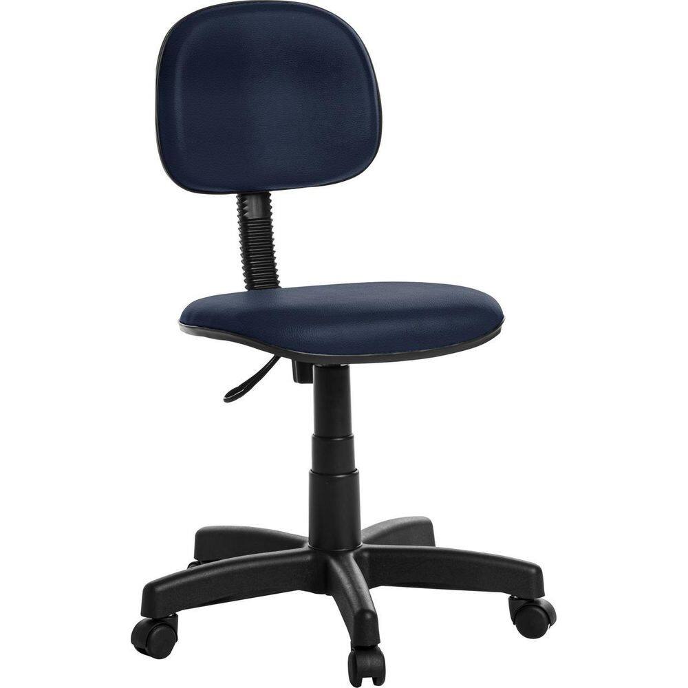Cadeira De Escritório Secretaria Azul Escuro Rv