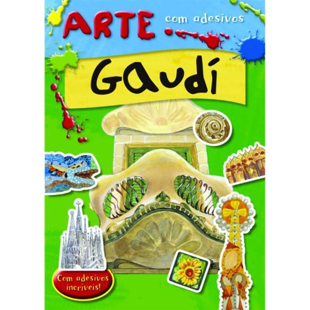 Livro Gaudi - Arte Com Adesivos