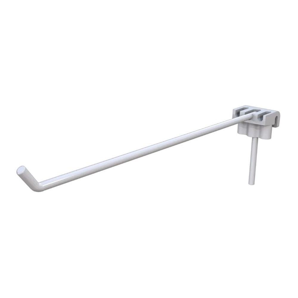 Ganchos para tela 10 cm c/suporte Plástico Kit 10 pç Branco