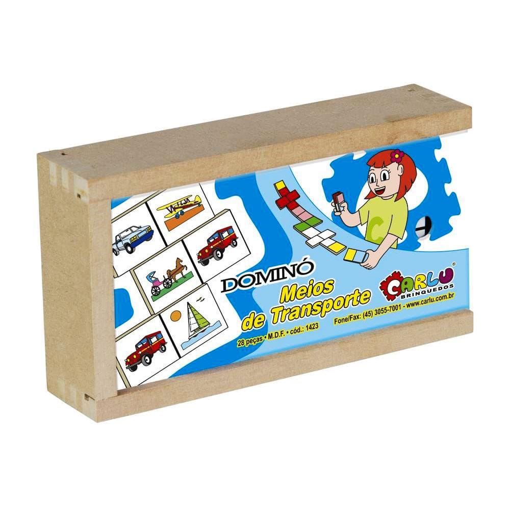 Dominó Meios De Transporte 1423 Carlu Brinquedos