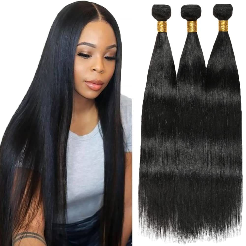 Pacotes de cabelo MAMART Straight Brazilian Virgin Hair 56cm