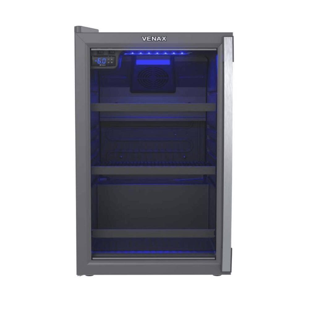 Cervejeira Venax Blue Light 100 Litros Porta Invertida Grafite 220V 29156