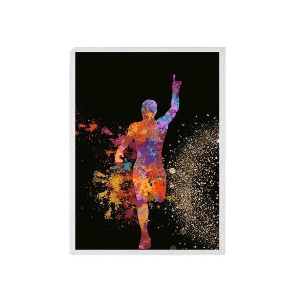 Quadro Decorativo Homem Corrida 24X18Cm