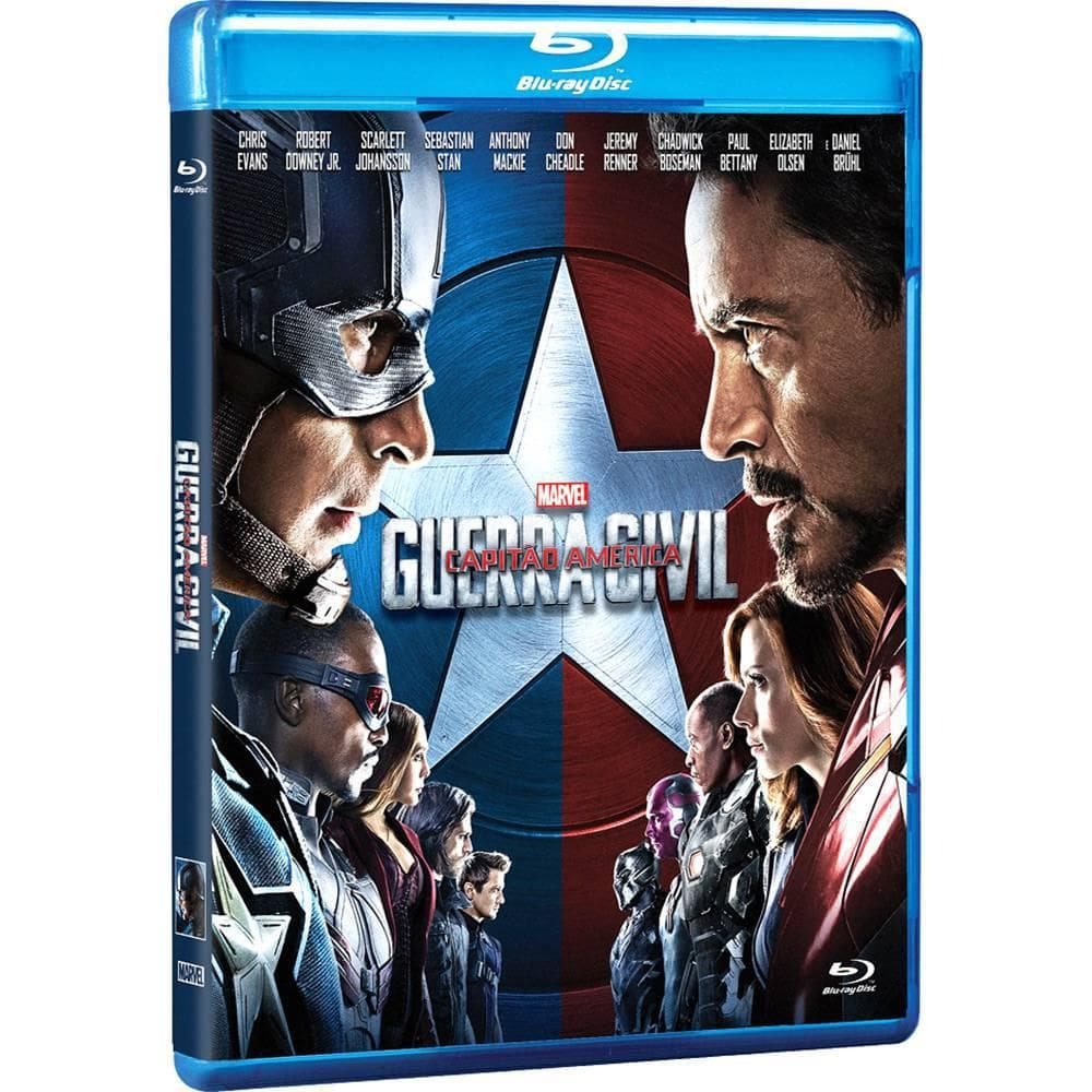 Capitão América Guerra Civil - Blu-Ray Marvel