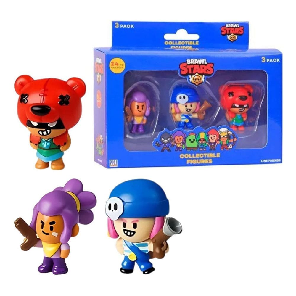 Bonecos - Brawl Stars Shelly,Nita,Penny MULTIKIDS