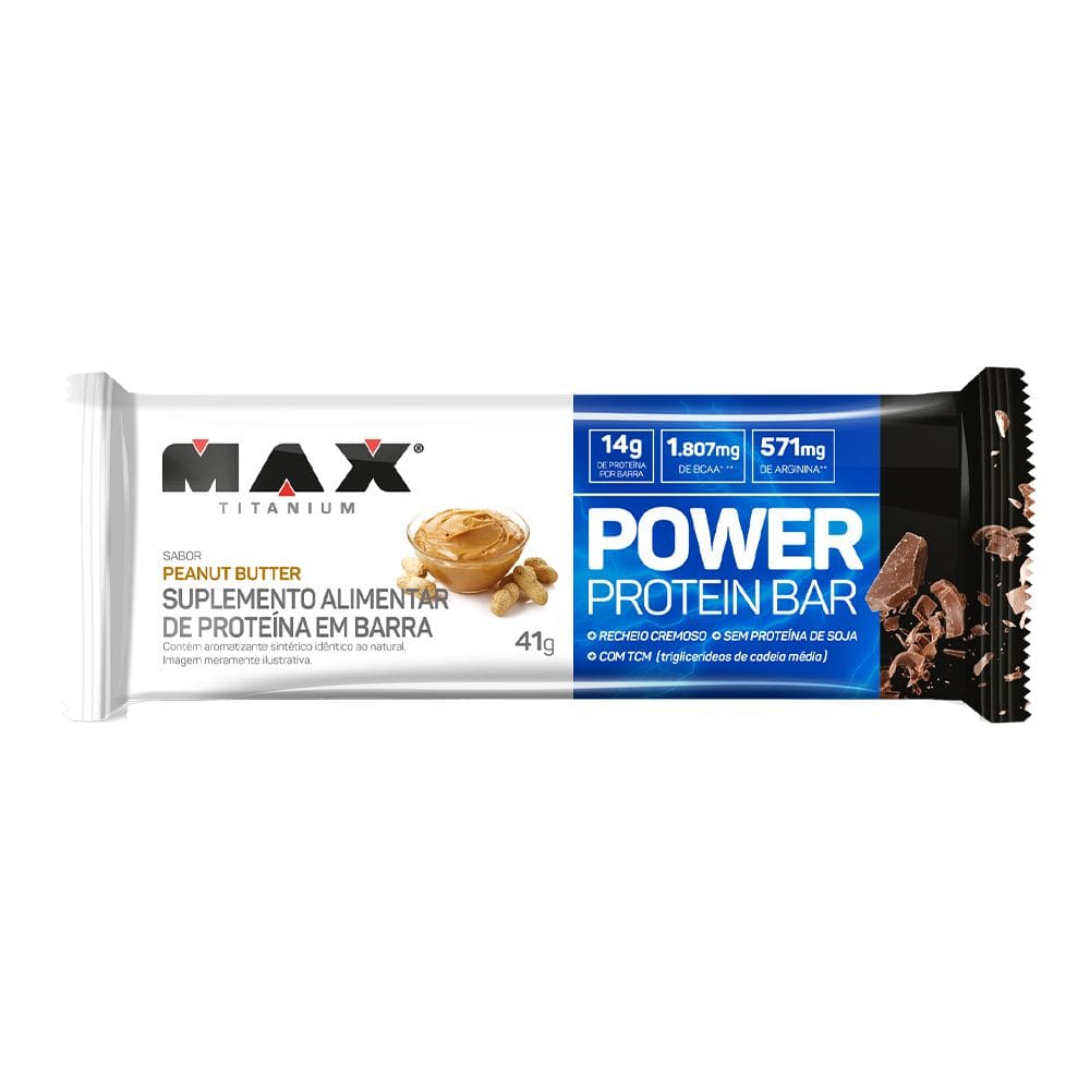 Power Protein Bar Max Titanium (41g) Peanut Butter