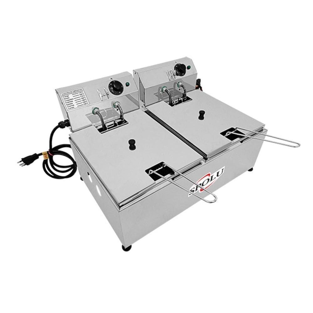 Fritadeira Elétrica Spolu 2 Cubas 12 Litros SPL-571 220v