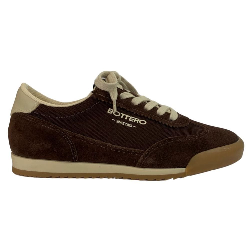 Tênis Bottero 370802 Feminino Café em couro casual