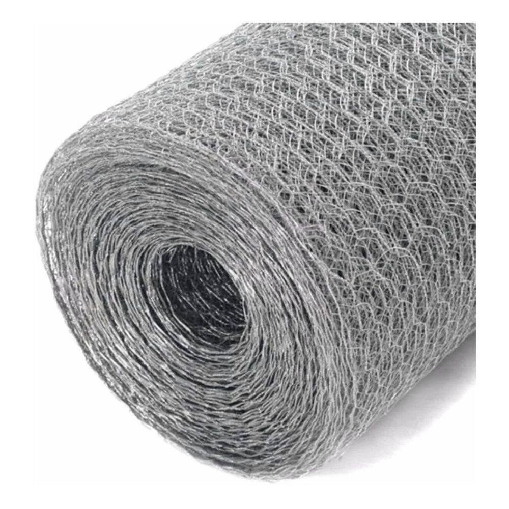 Arame Malha Viveiro Galvanizado 1m x 50m - Abertura 25x20mm