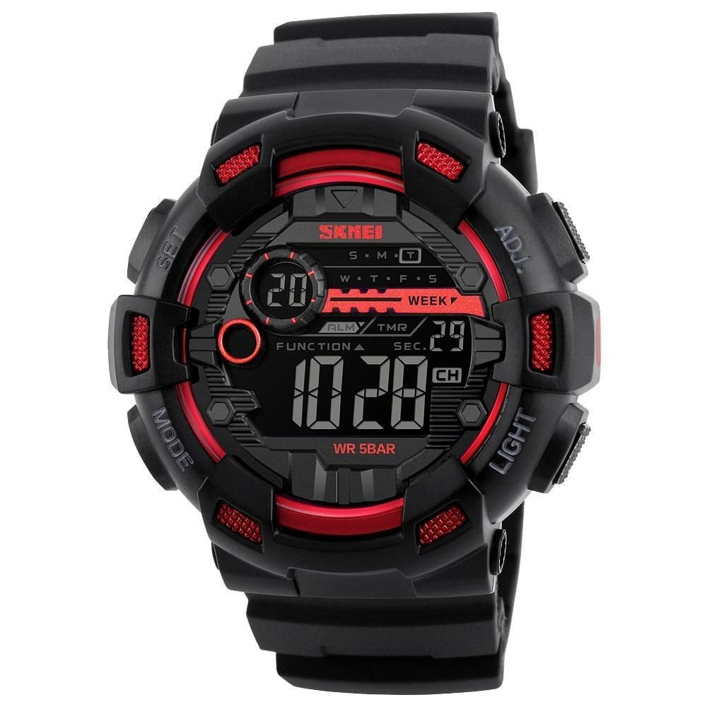 Relógio Masculino Skmei 1243 Esportivo Digital Vermelho