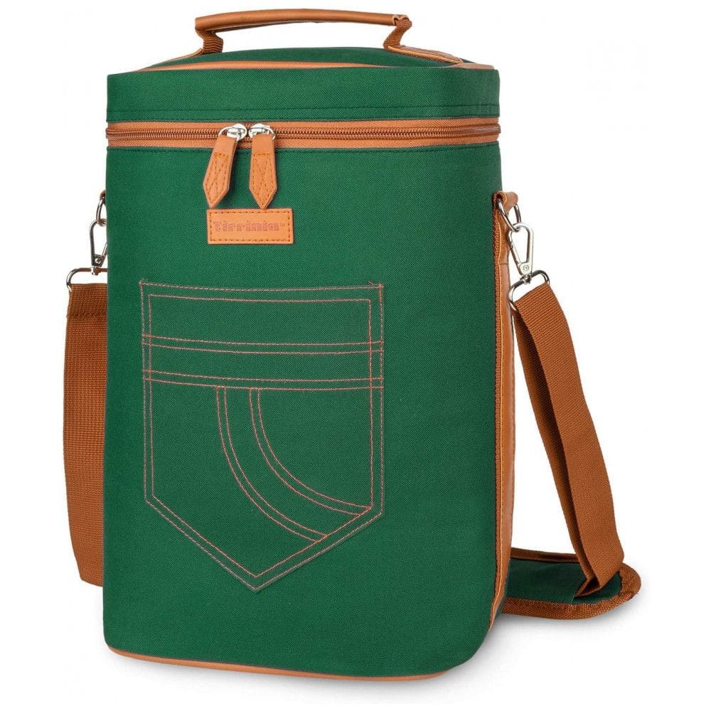 Bolsa Térmica Para Transporte de Vinhos Tirrinia até 4 Garrafas, Verde