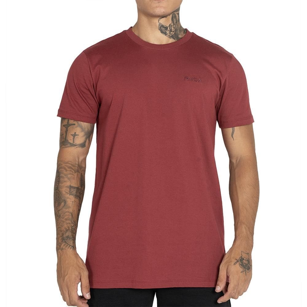 Camiseta RVCA Mini RVCA Bem WT25 Masculina Vinho