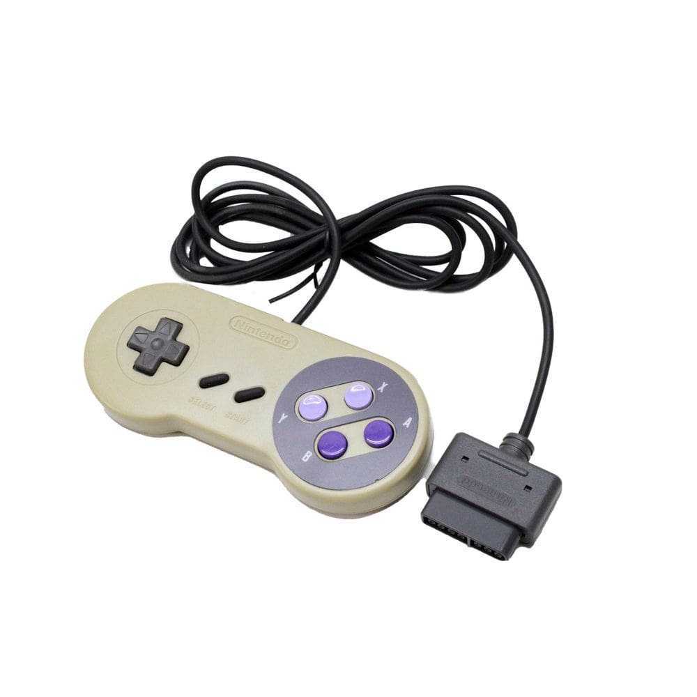 Controle Compatível Super Nes Snes Sns-102 Com Caixa Mario