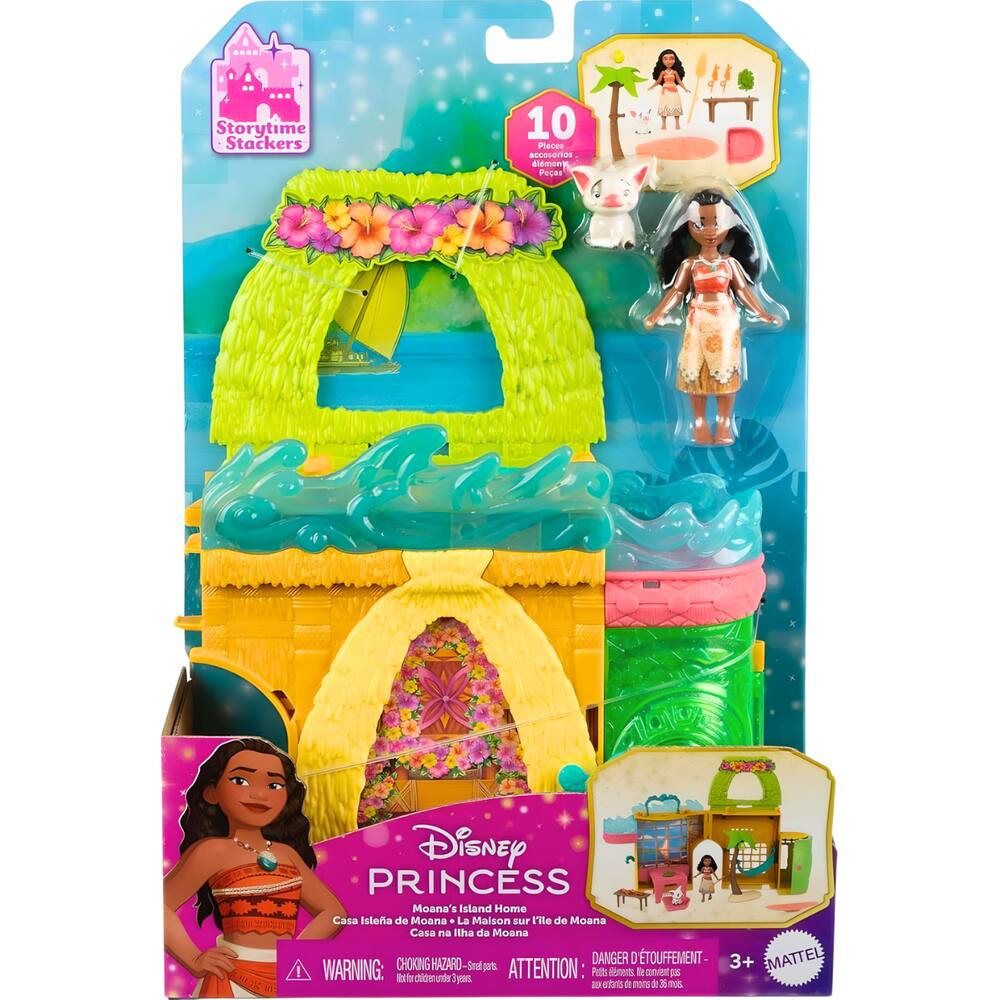 Boneca Disney Princesa Mini Castelo da Moana JDP58 Mattel