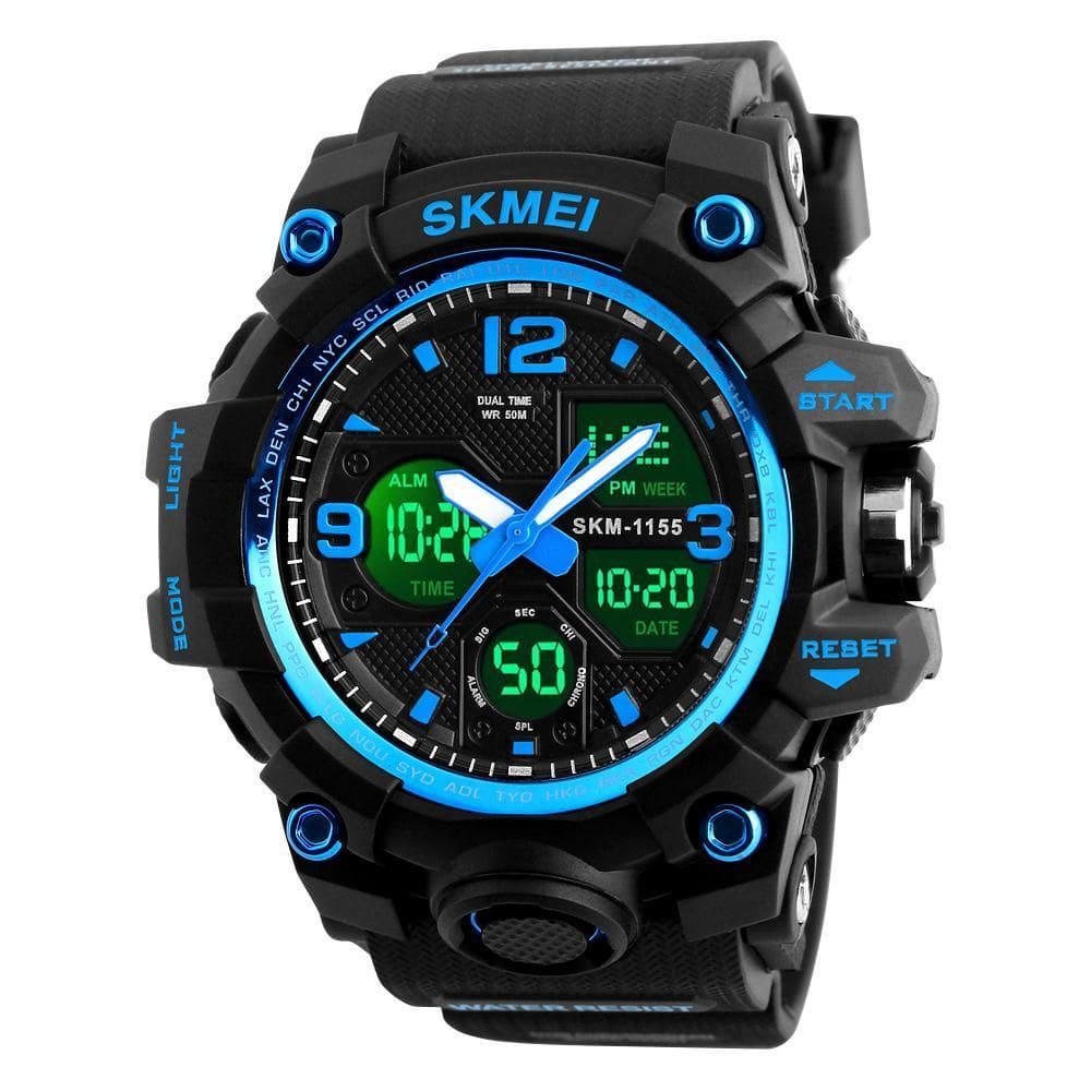 Relógio Masculino Esportivo Digital Skmei 1155 50M Azul