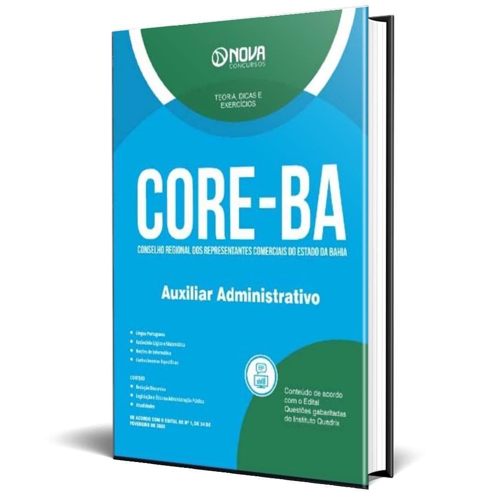Apostila Core Ba 2025 - Auxiliar Administrativo