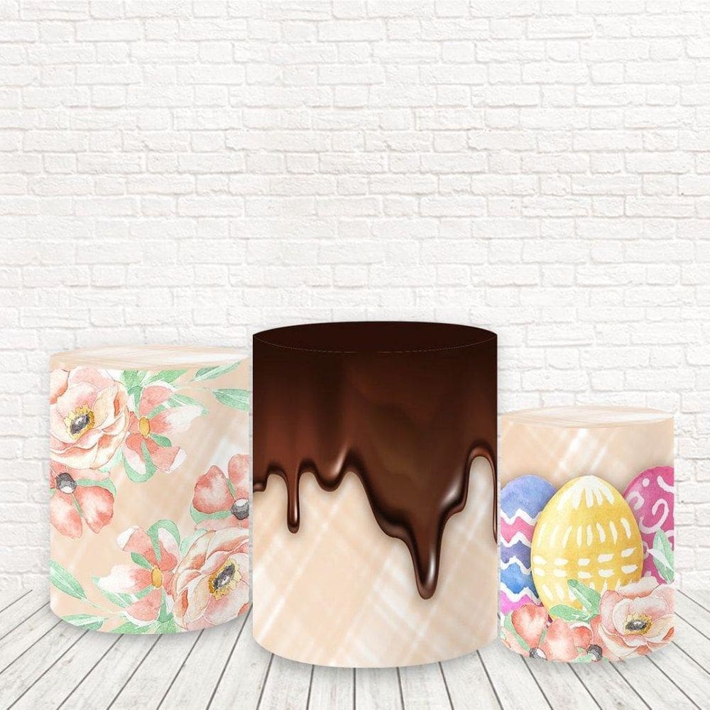 Trio De Capas Tecido Sublimado 3D Páscoa Fcc-543