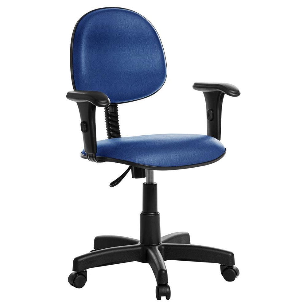 Cadeira De Escritório Executiva Com Braço Rv Azul