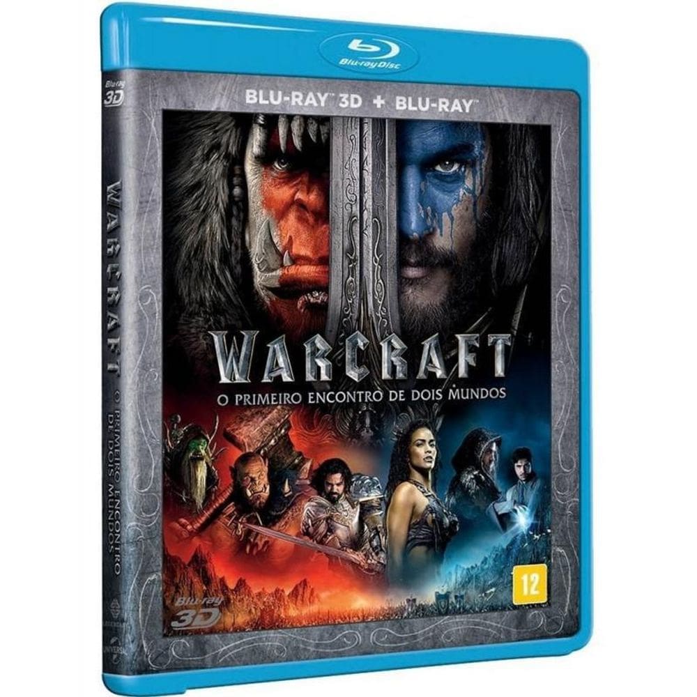 Blu-Ray Warcraft O Primeiro Encontro De Dois Mundos 3D + 2D