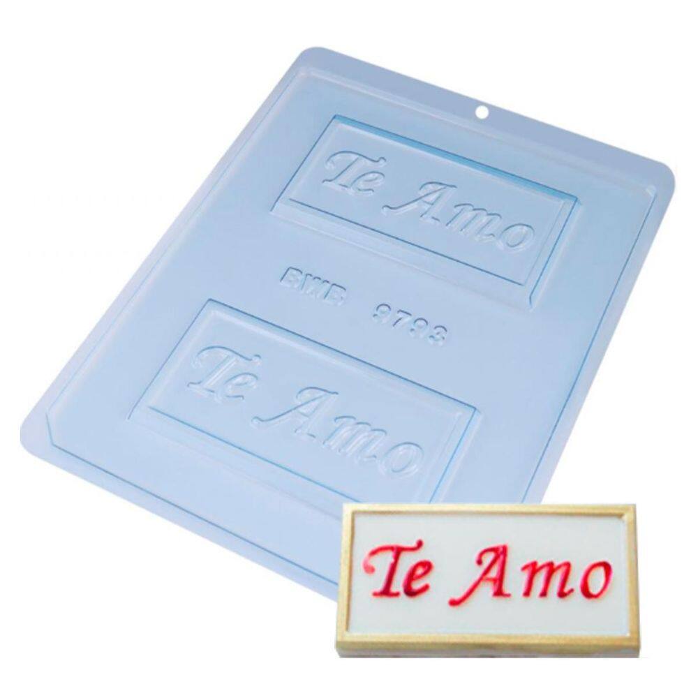 10Un Formas Barrinha Te Amo Acetato Bwb Chocolate