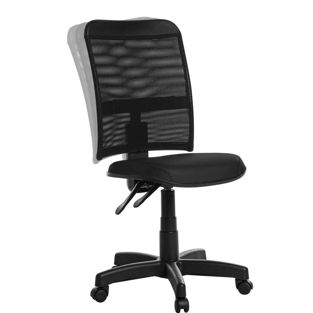 Cadeira De Escritório Ergonômica Em Tela Rv Cor Preto