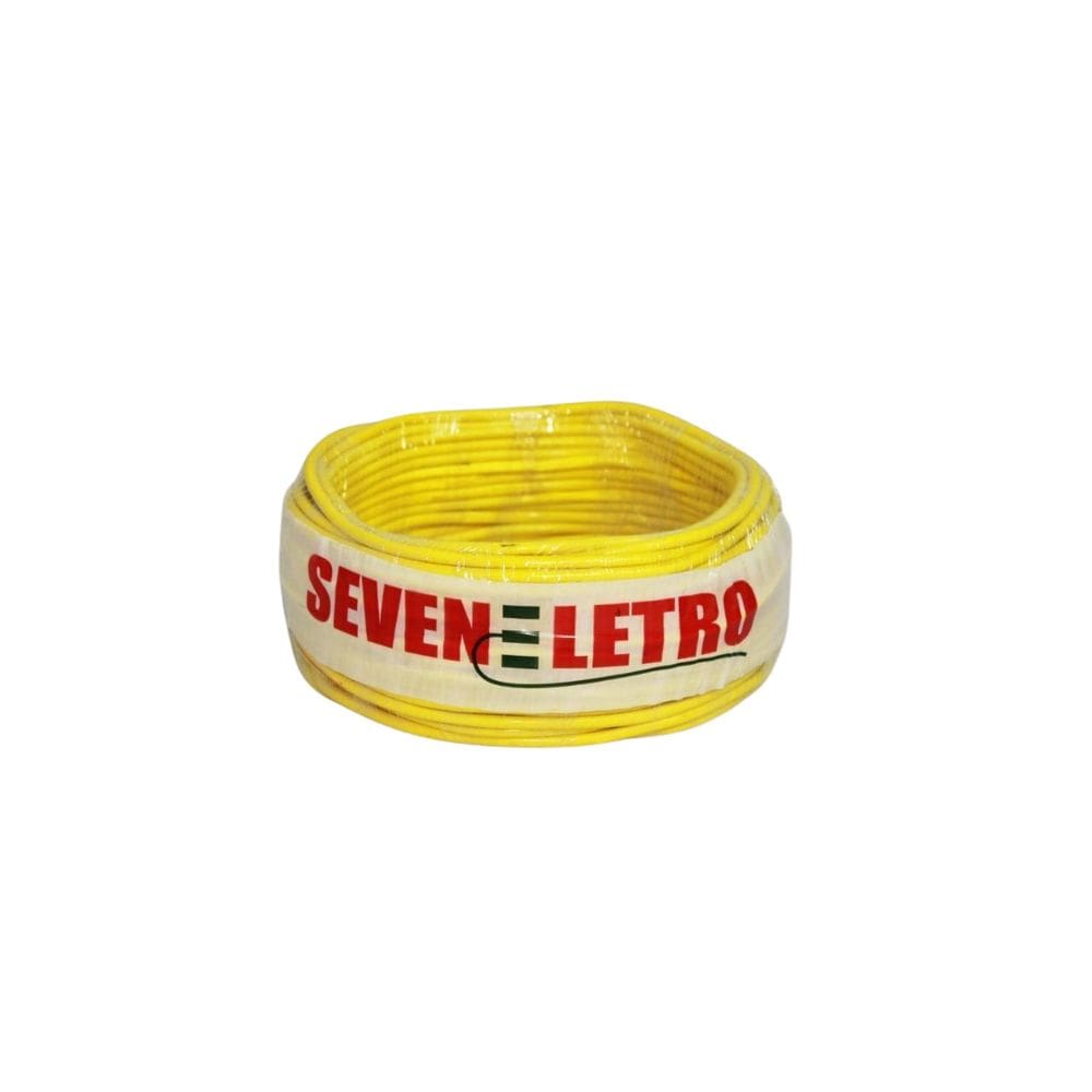 Fio Cabo Flexível 1,5Mm Amarelo - 30 Metros