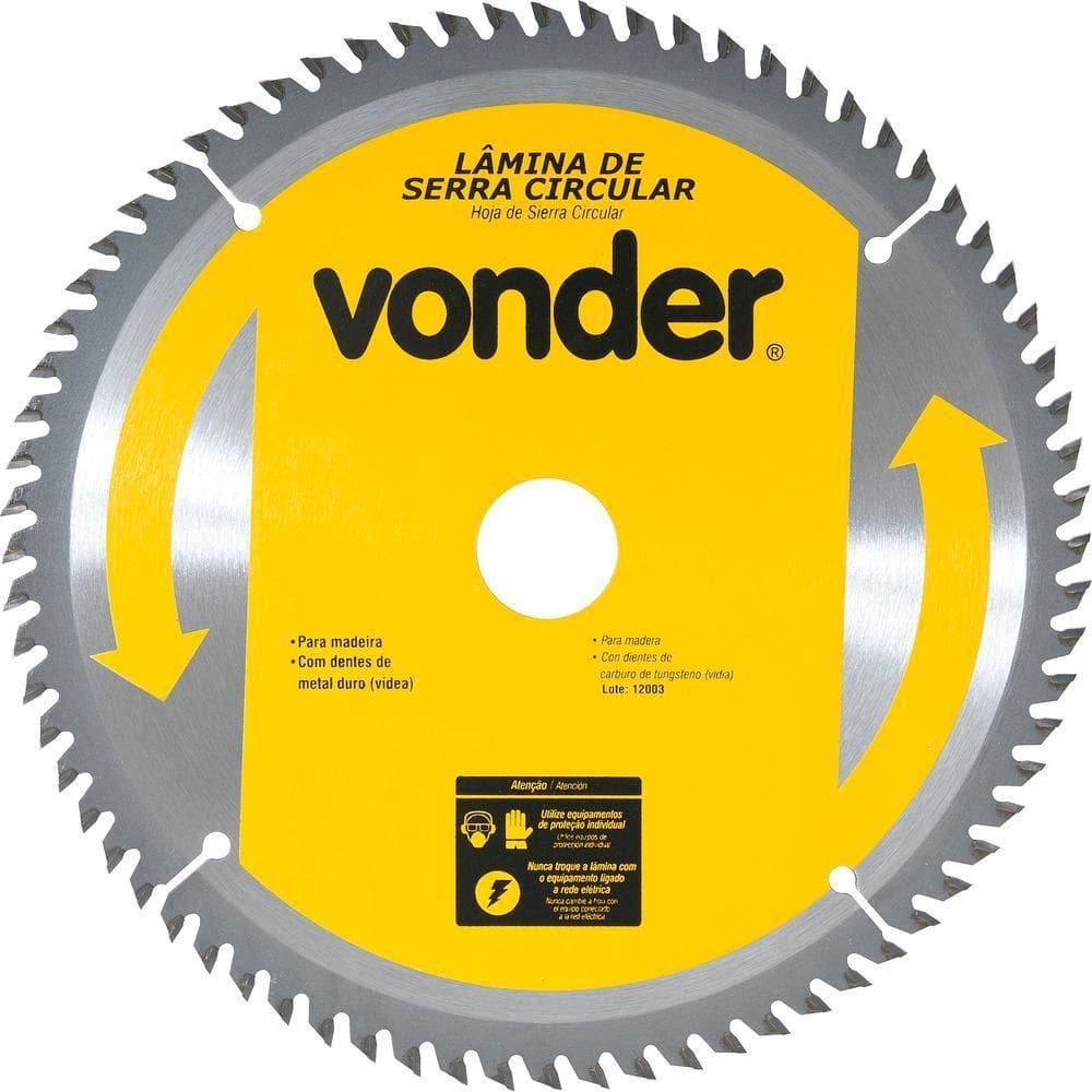 Lamina Serra Circular Vídea 235X25X3,0Mm 60 Dentes 5600 Rpm