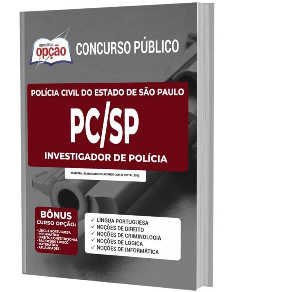 Apostila Concurso Pc Sp - Investigador De Polícia