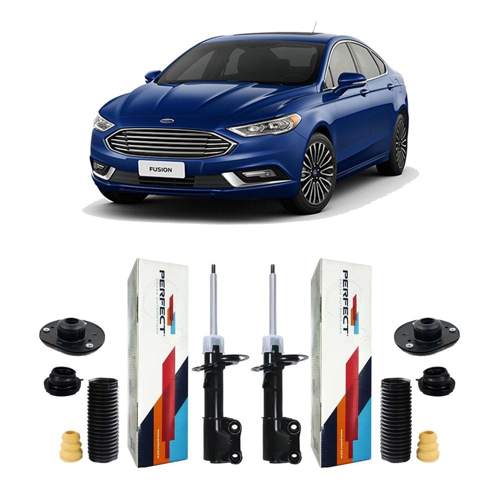 2 Amortecedor Kit Coxim Dianteiro Ford Fusion 2013 2014 15