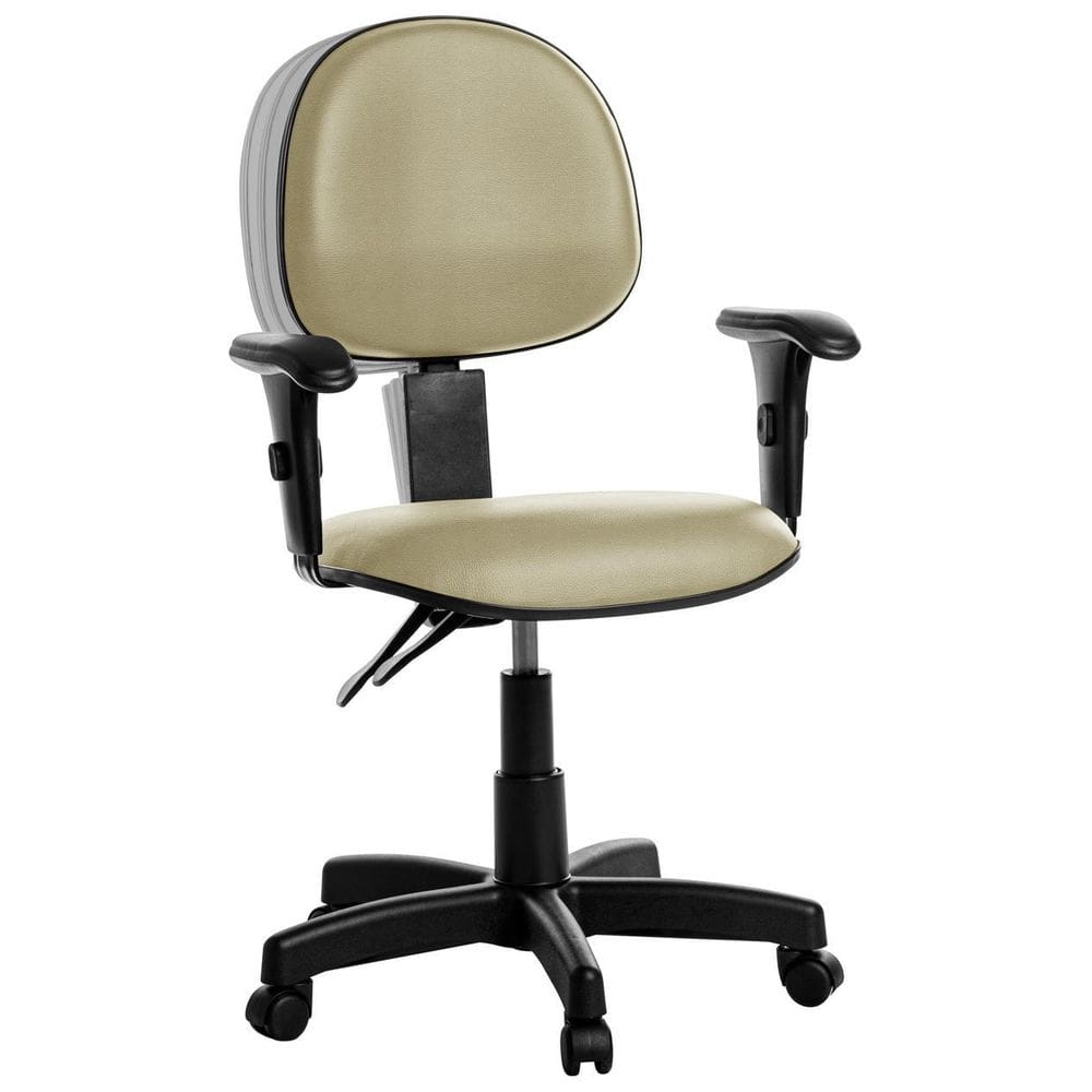 Cadeira Ergonômica Executiva Com Braço Rce Bege