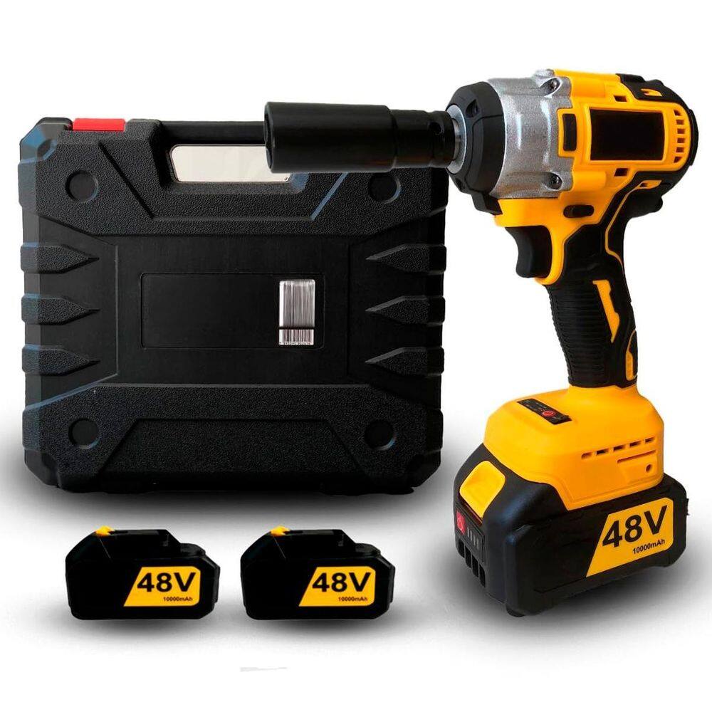 Chave Impacto E Furadeira Portátil Recarregável Bivolt Kit