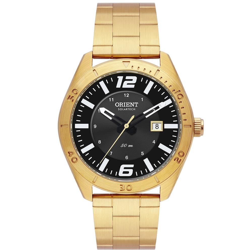 Relógio Orient Masculino Ref: Mgss1289 G2kx Solar Dourado
