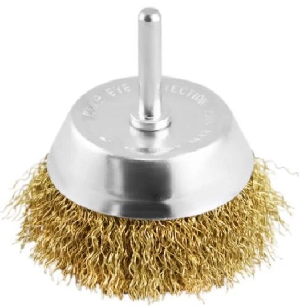 Escova Copo 3 Aco Carbono Latonado Ondulado Beltools