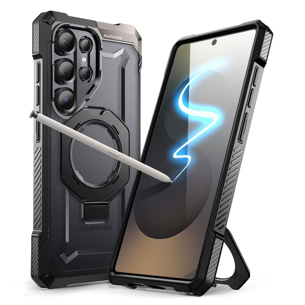 Capa de telefone SUPCASE Unicorn Beetle Grip S25 Ultra 6.9" preta