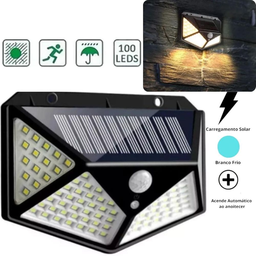 Luminária Solar Sem Fio