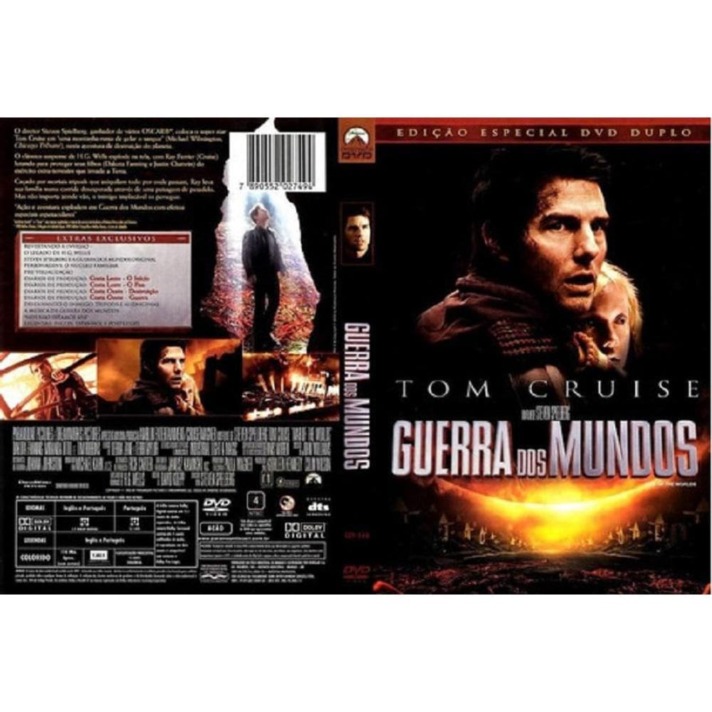Dvd Guerra dos Mundos - Tom Cruise Ação