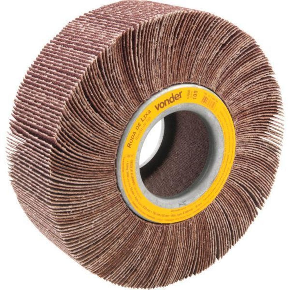 Roda De Lixa 150X50Mm Sem Haste G100 - Vonder