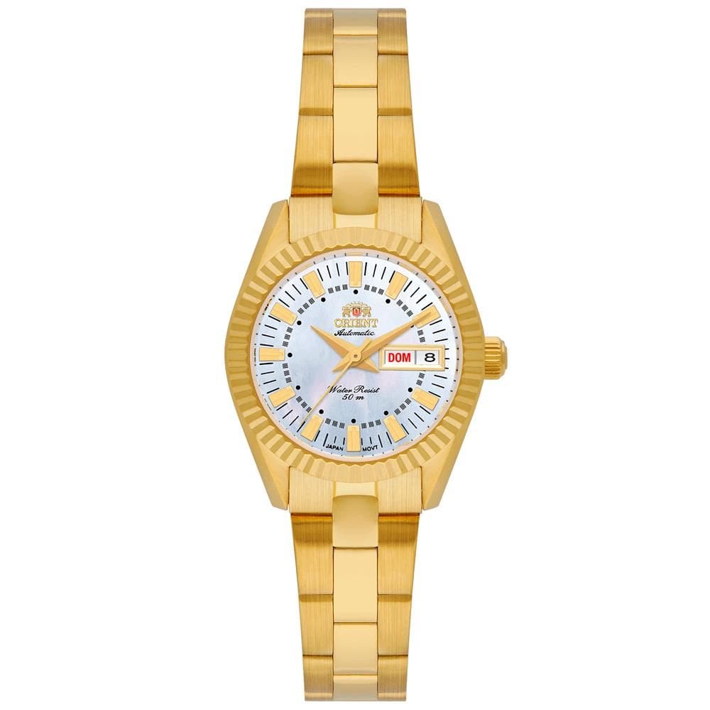 Relógio Orient Feminino Ref: Nh6gg005 B1kx Dourado Automático