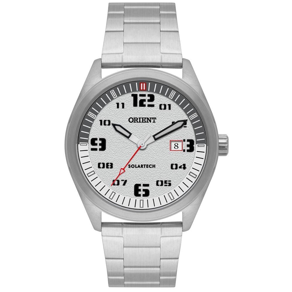Relógio Orient Masculino Ref: Mbss1489 S2sx Solar Prateado