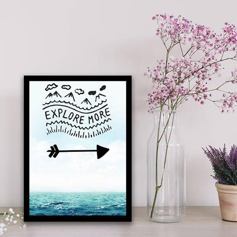 Quadro Decorativo Explore More 45X34Cm